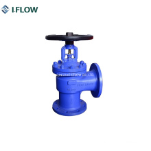 Angle Type Bellow Seal Cast Steel Globe Valve DIN Standard